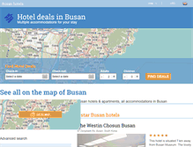 Tablet Screenshot of busan-hotel.com